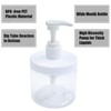 Cosywell Pump Bottle Dispenser Plastic Refillable Bottles Wide Mouth Jar