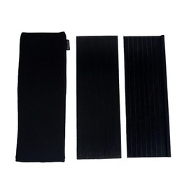 IGT Camping Table Panels 0.5 Unit, 2 Pack Detachable Brushed Anodized Aluminum Alloy Tabletop with Carrying Bag, Compatible with Most IGT Frames for Car Camping, RV, Picnic, Tailgating (Black)