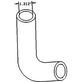 RAParts 15321-72850 Radiator Hose Lower Fits Kubota L225 L235 L245 L275 L295 ++ Tractors