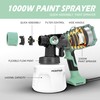 1000W HVLP Paint Sprayer High-Efficiency Electric Spray Gun with 6