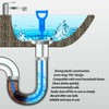 2x Sink Unblocker Drain Unblocker Tool, Sink Snake, Plastics Hair