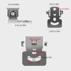 YehVeh 2 Pack Motorcycle Driving Light Mount Bracket Adjustable Stand