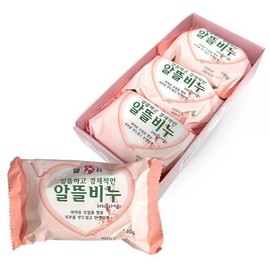 Malpyo Economical Face Soap Commercial Bathhouse Cherry Blossom 140g 3-Pack / 말표 알뜰비누 세수비누 세안 업소용 목욕탕 체리블라썸 140g 3개입