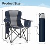 HIGH POINT SPORTS Oversized Portable Camping Folding Chair, Foldable Outdoor