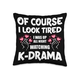 All Night Watching KDrama K-Drama Lover Throw Pillow