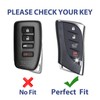 LIANGYM for Lexus Key Fob Cover Full Protection Key Case