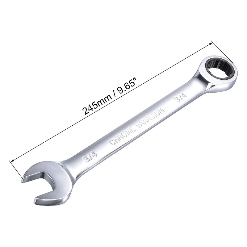 sourcing map 3/4 Inch Ratcheting Combination Wrench SAE 72 Teeth