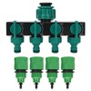 DN20 DN25 FNPT 4 Way Garden Hose Faucet Splitter with