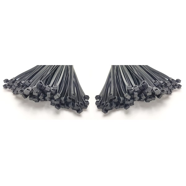 Cable Ties 100 mm Black Pack of 200 Premium Quality