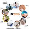LINENOVA 100% Cotton Turkish Beach Towel 180x100cm, Sand Free Quick