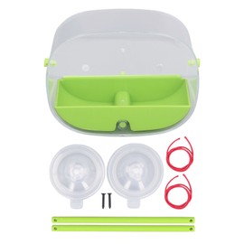 Transparent Bird Feeder with Strong Suction Cup Multifunctional DIY Innovative Oval Bird Feeder