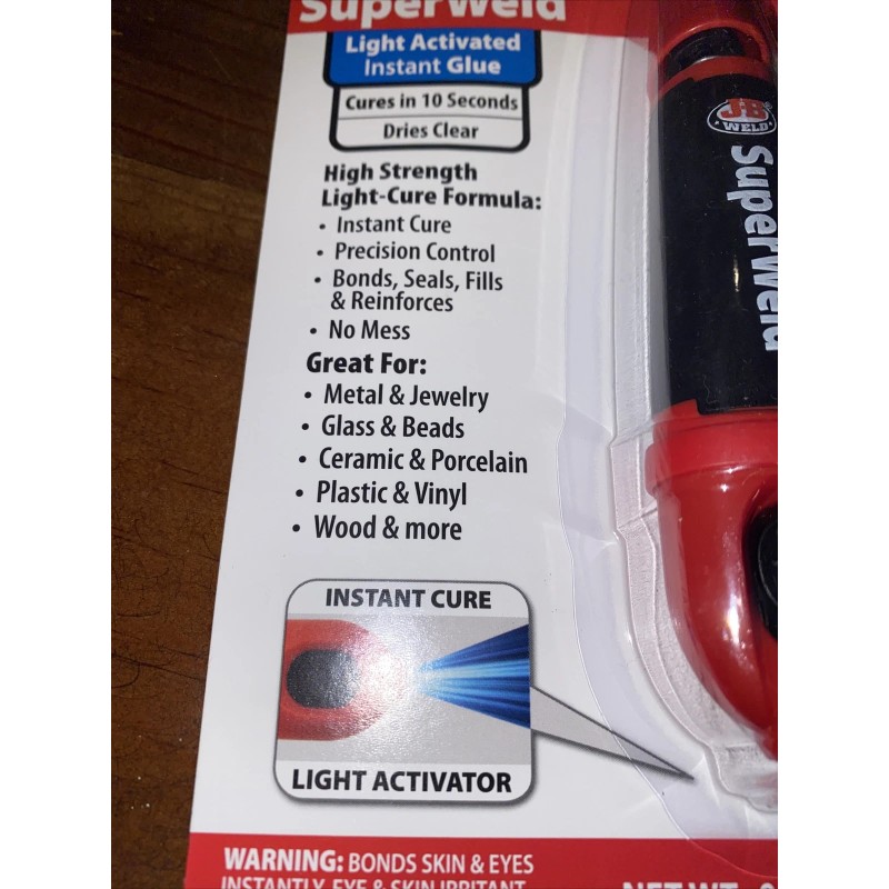 J-B Weld New! J-B Weld 33301 SuperWeld Light Activated Instant