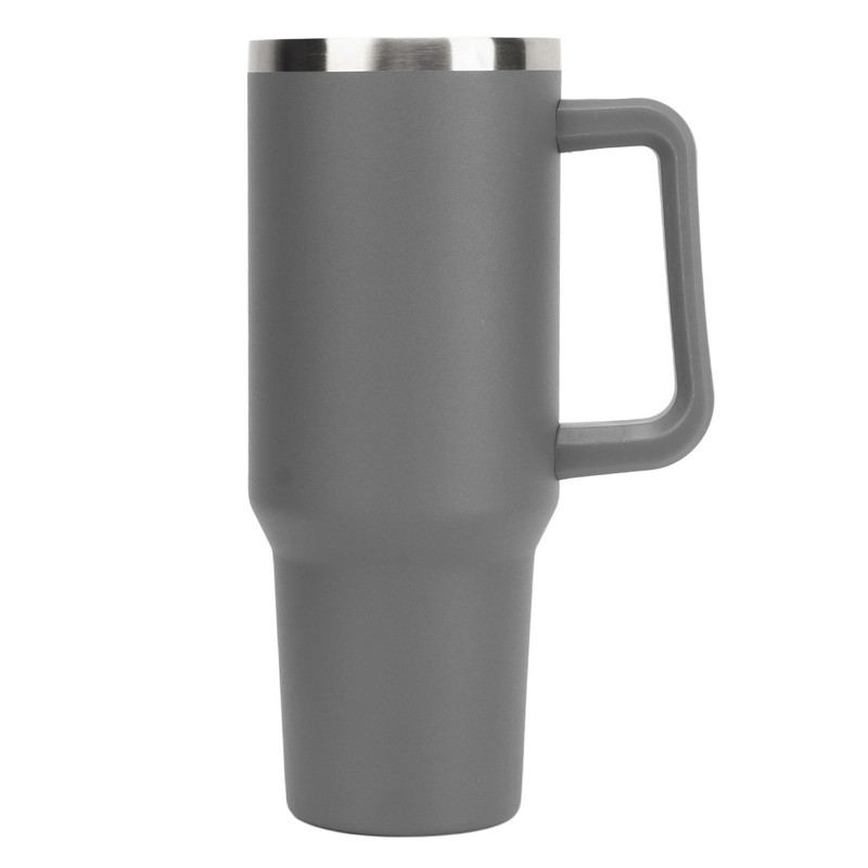 40oz Stainless Steel Vacuum Insulation Water Mug with Handle Straw