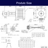 YEJMKJ Nema 17 Stepper Motor Integrated 11.81in(300mm) T8 Lead Screw