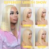 ASUTTRY 613 Blonde Bob Wig Human Hair 200 Density 13x4