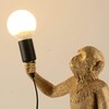 CHABEI Modern Table Light, Monkey Desk Lamp, Resin Standing Monkey