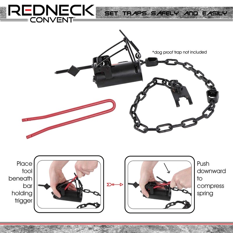 Redneck Convent Dog Proof Trap Setter Tool - 7 Inch