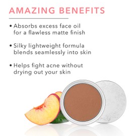 100% PURE Powder Foundation (Fruit Pigmented), Cocoa, Matte Finish, Absorbs Oil, Anti-Aging, Helps Fight Acne, Natural, Vegan Makeup (Deep Shade w/Neutral Undertones) - 0.32 Oz