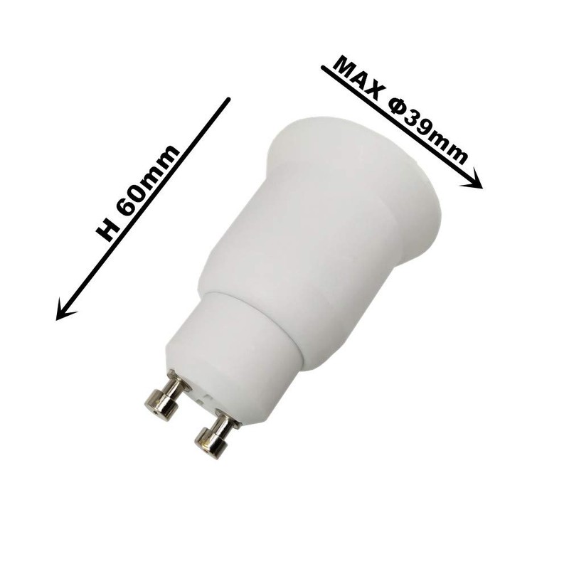 DZYDZR 10pcs GU10 to E26/E27 Edison Base Lamp Bulbs Sockets