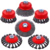 Rocaris 6 Pack Wire Wheel Cup Brush, 3 & 4