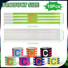 Syhdfxknp 10 Stück Kapitänsbinde Kapitänsbinde Kinder Fussball Verstellbare Kapitänsbinde Fussball Multicolor Spielführerbinde Elastic Kapitänsarmband Fußball für Erwachsene Junior Viele Sportarten