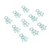 100pcs Paper Clips Prevent Slip Cute Christmas Tree Shaped Decorative