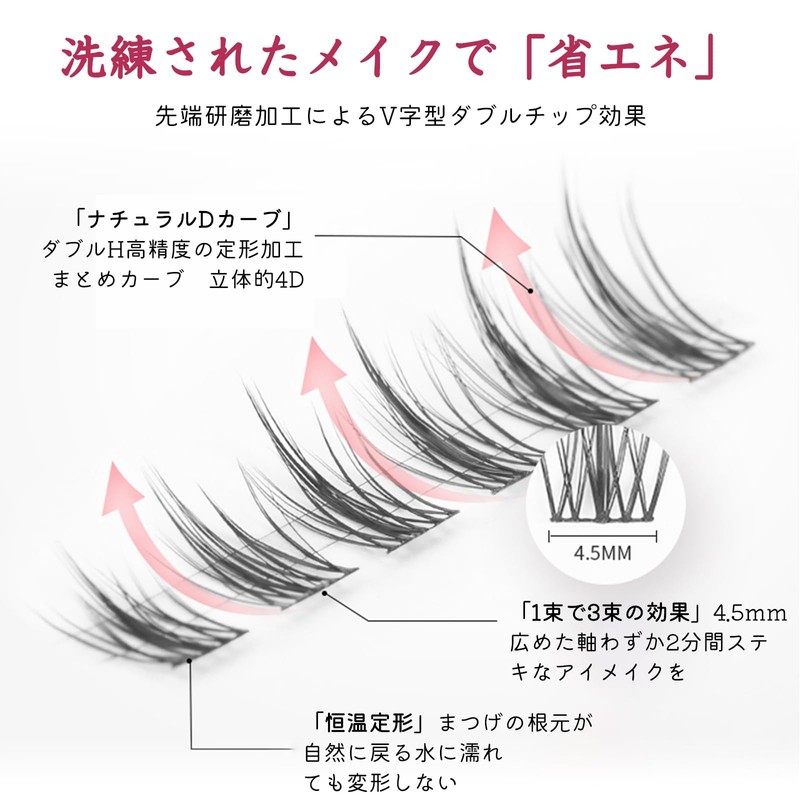 False Eyelashes, Partial False Eyelashes, Natural Bunch, Popular, DIY, Cute,