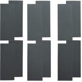 12 Sheets Fine Sandpaper，Sand Paper，Wet And Dry Sandpaper,9 * 3.6inch 400 to 1500 Grit Sandpaper for Metal Automotive Metal Sanding Home Improvement,Furniture