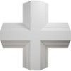 Ekena Millwork CC08ICI04X20X20DE Inner Cross Intersection for 8" Deluxe Coffered
