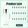 50pcs Nail Polish Replacement Brush, Soft Bristles Flat Head Nail