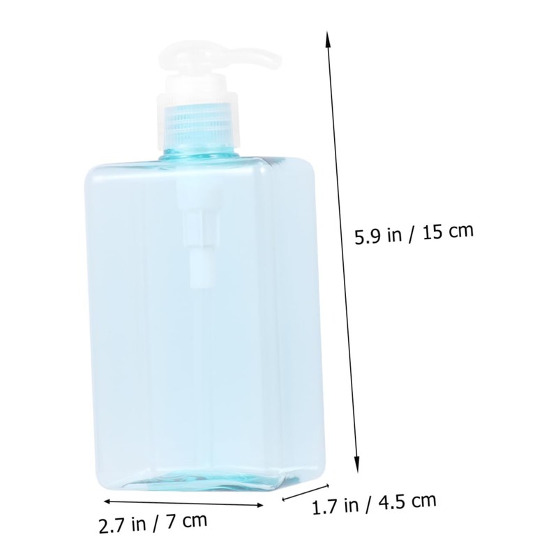 BIUDECO 2pcs Petg Pump Bottles for Essential Oils Portable Refillable