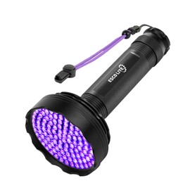 ESCO LITE Blacklight Flashlight 128 LED UV Flashlight, Upgraded Bright 395nm Handheld Ultraviolet Flashlight for Pet Urine Detection, Scorpion Hunting
