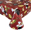 Newbridge Italian Red Bistro Chef Vinyl Flannel Backed Tablecloth, Novelty