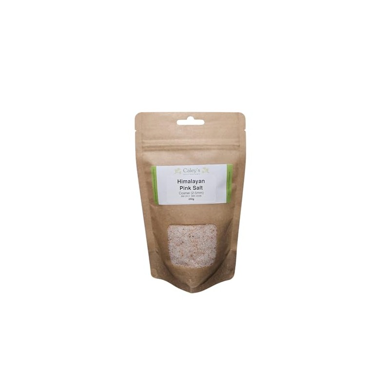 Caley's Apothecary Himalayan Pink Salt Coarse, 2-5mm, Natural, Resealable Pouch