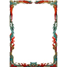 Yu-Gi-Oh! Standard Sized Chinese Fire Tiger Oversleeves | YGO, MTG, One Piece Trading Card Games Card Cases (Pack of 60)