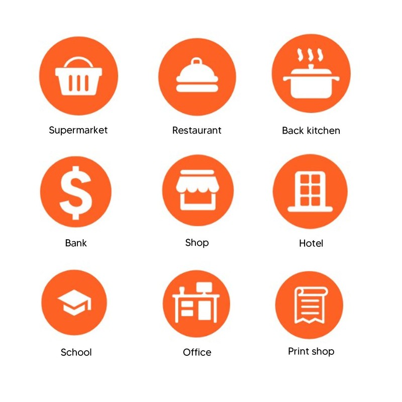 Bluetooth Thermal Printer with Label Paper Portable POS Barcode Printer