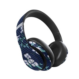 MightySkins Carbon Fiber Skin Compatible with Beats Studio Pro - White Freesia | Protective, Durable Textured Carbon Fiber Finish | Easy to Apply