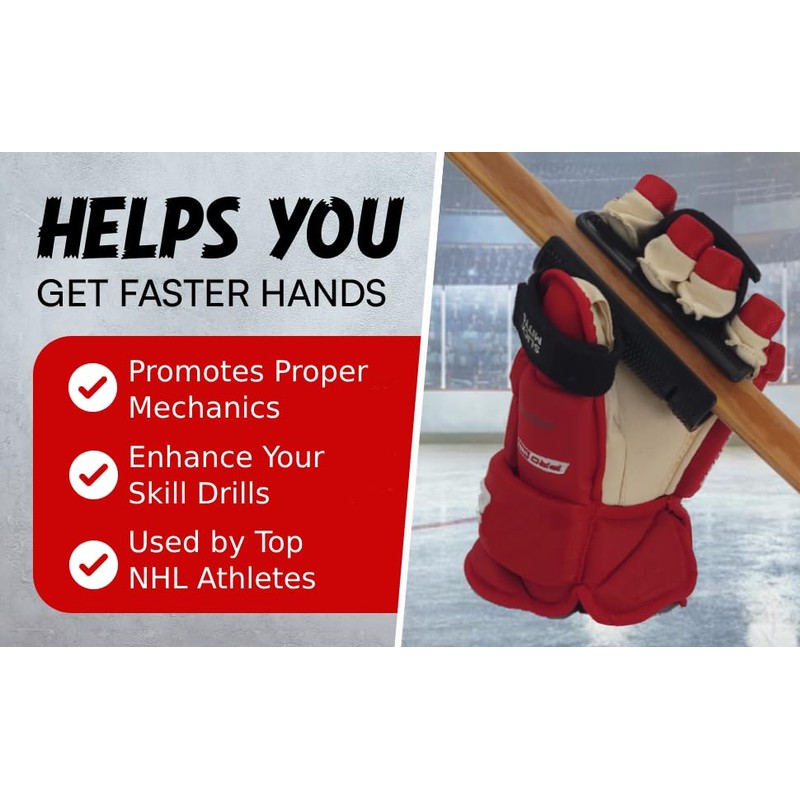 Slick Mitt™ - Top Hand Hockey Training for Smoother Stickhandling,