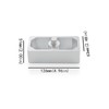 QGHAUC 1 Inch Lowering Block for 2.5" Leaf Spring -
