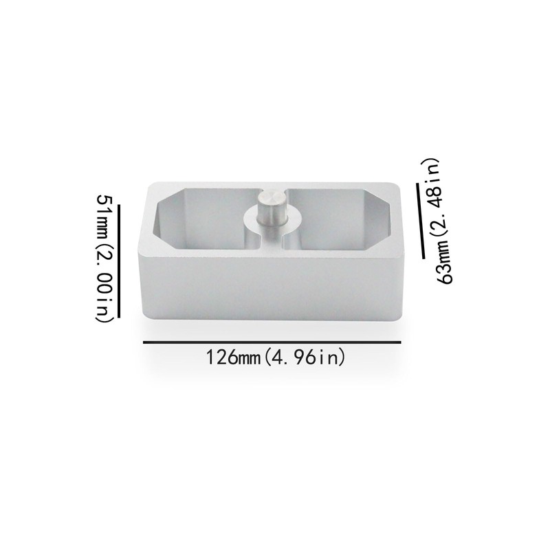 QGHAUC 1 Inch Lowering Block for 2.5" Leaf Spring -