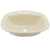 Tough Grade Single Bowl Sink | Bathroom Sink | White