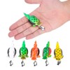 Naroote Fishing Bait, Colorful Fishing Bait Colorful Lure 5Pcs per