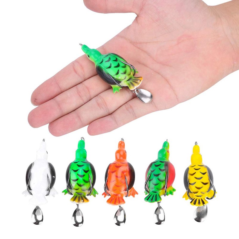 Naroote Fishing Bait, Colorful Fishing Bait Colorful Lure 5Pcs per