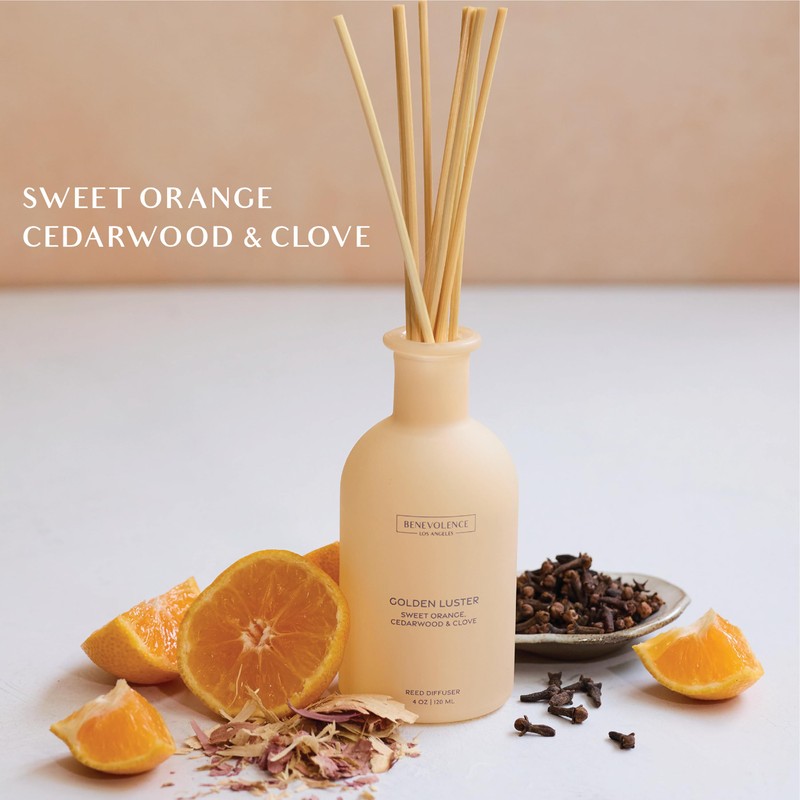 Benevolence LA Reed Diffuser - Orange, Cedarwood & Clove |