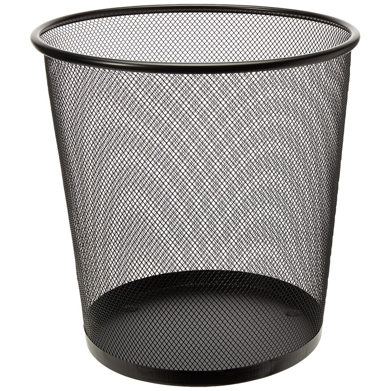 Nextep NE-165R Cesto de Malla Redondo 16L, Color Negro