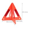 Gatuida 5pcs Emergency Reflective Triangle Kit Warning Sign for Roadside