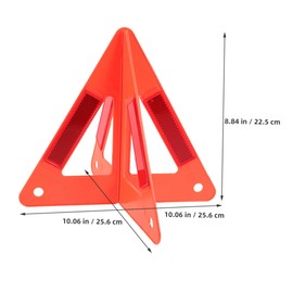 Gatuida 5pcs Emergency Reflective Triangle Kit Warning Sign for Roadside Safety High Visibility Reflective Material Stable Design for Nighttime Use Essential Car Safety Accessory