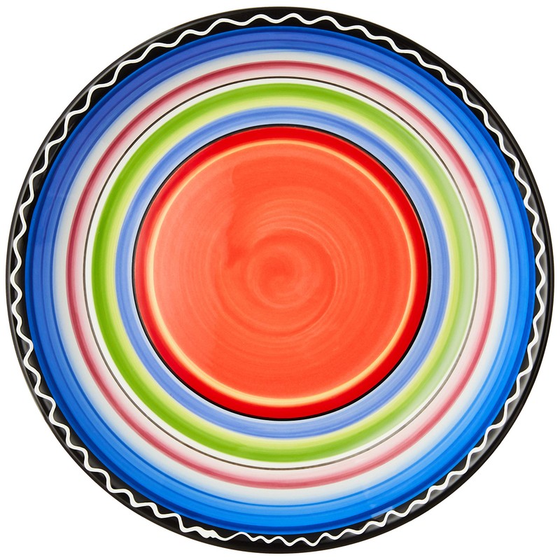 Tequila Sunrise 9.25-Inch Soup and Pasta Bowls Set of 4,