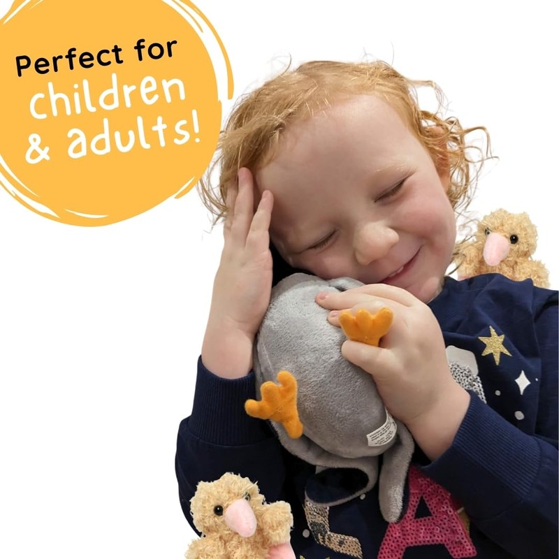 Squabbie | Plush Pigeon with 2 Pigeon Squabs Pack