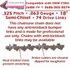 For STIHL COPPERHEAD 18" BAR, PRO SAW CHAIN & FILE